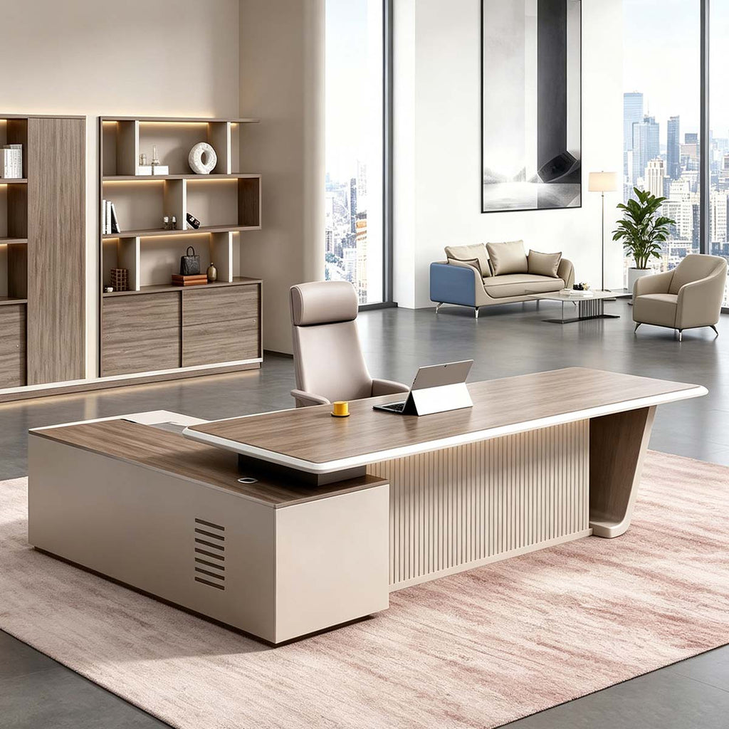 Modern Office Desk with Drawers - Executive Desk - product image 4