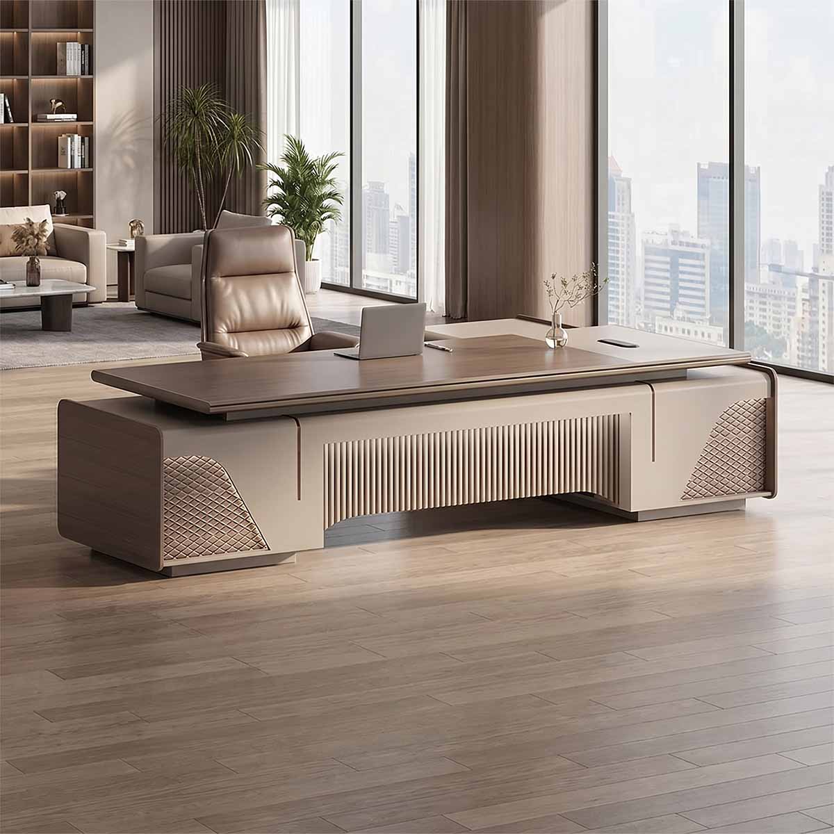 wooden desk metal desk corner desk with storage kaguyasuLBZ 10168 main images 1 Main image