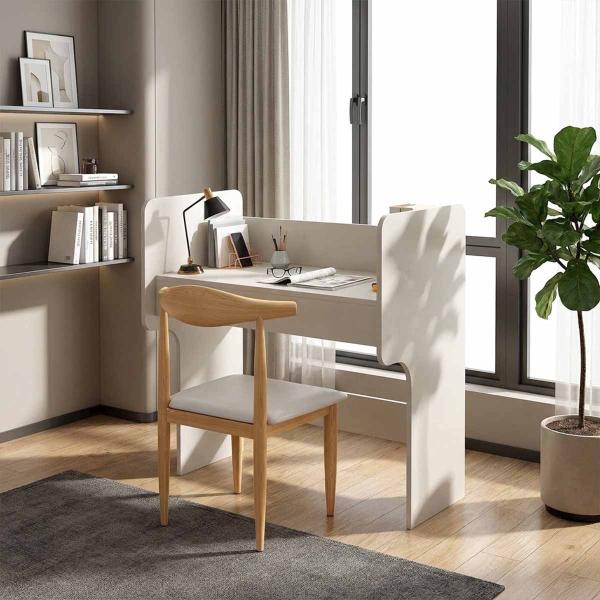 workstation tables simple wood desk kaguyasuBGZ T141 main images 3 Main image